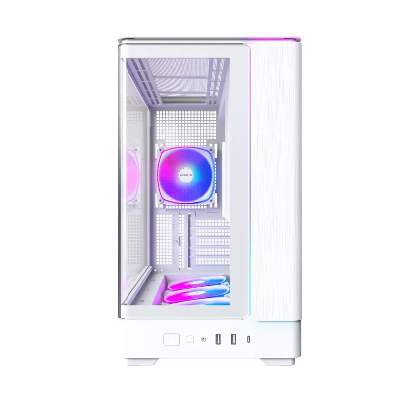 PC Case Montech KING 15 PRO Valge — Micro ATX / Mini-ITX, Midi Tower