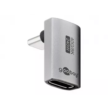 Goobay USB-C adapter vertikaalne 90° lühike USB4 - pistik> (74442)