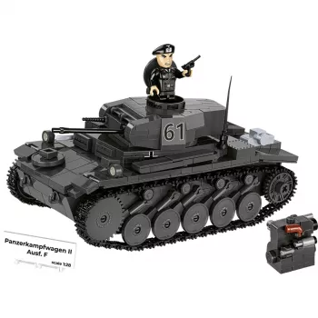 Ehituskomplekt Cobi Panzerkampfwagen II Ausf. F — 813 tk, must, vanus 9+