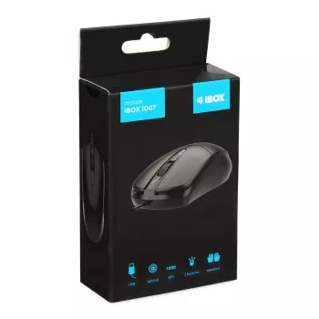 iBOX i007 juhtmega optiline hiir, must