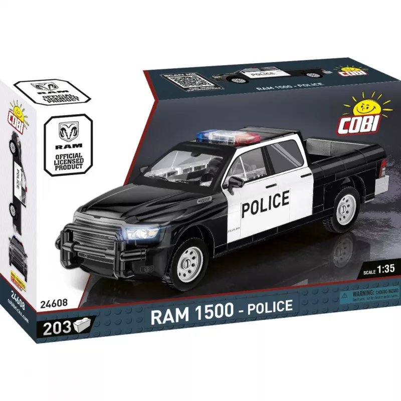 Ehitusmänguasi Cobi RAM 1500 Police 24608 2-in-1 mudel, klotsikomplekt, ümberehitatav mudel