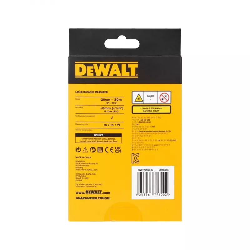 DeWALT DWHT77100-XJ kaugusmõõtja