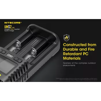 Nitecore UMS2 akulaadija majapidamisaku DC Liitium-ioon Nikkel-kaadmium