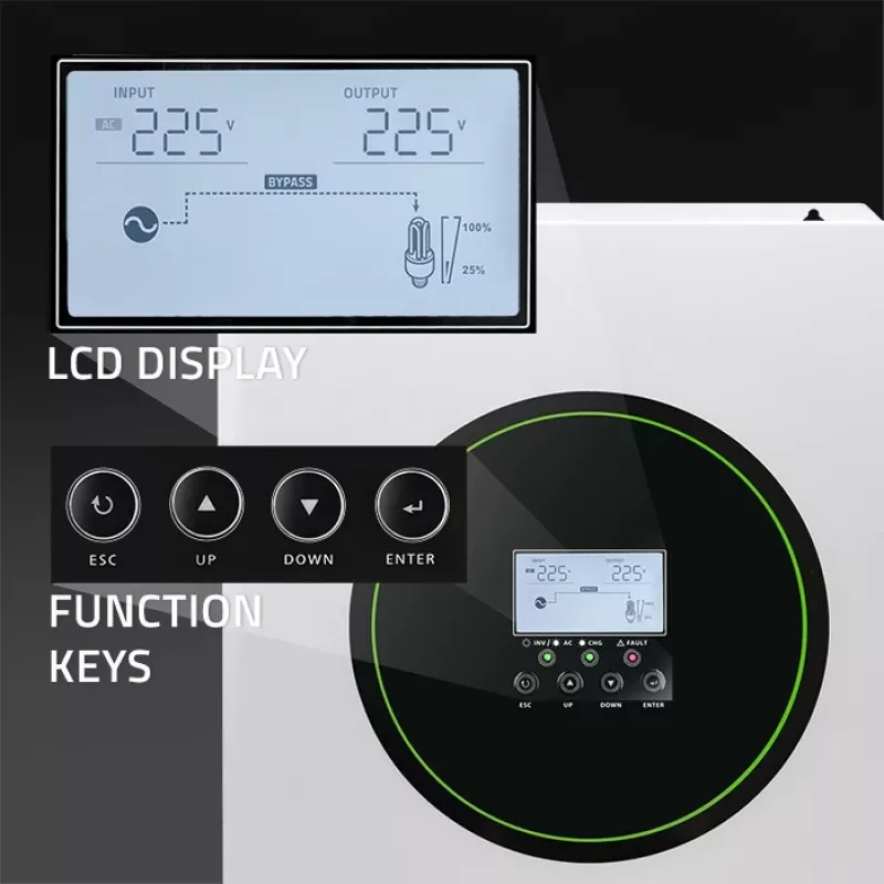 Hübriidne päikeseinverter Off-Grid 6200W | 120A