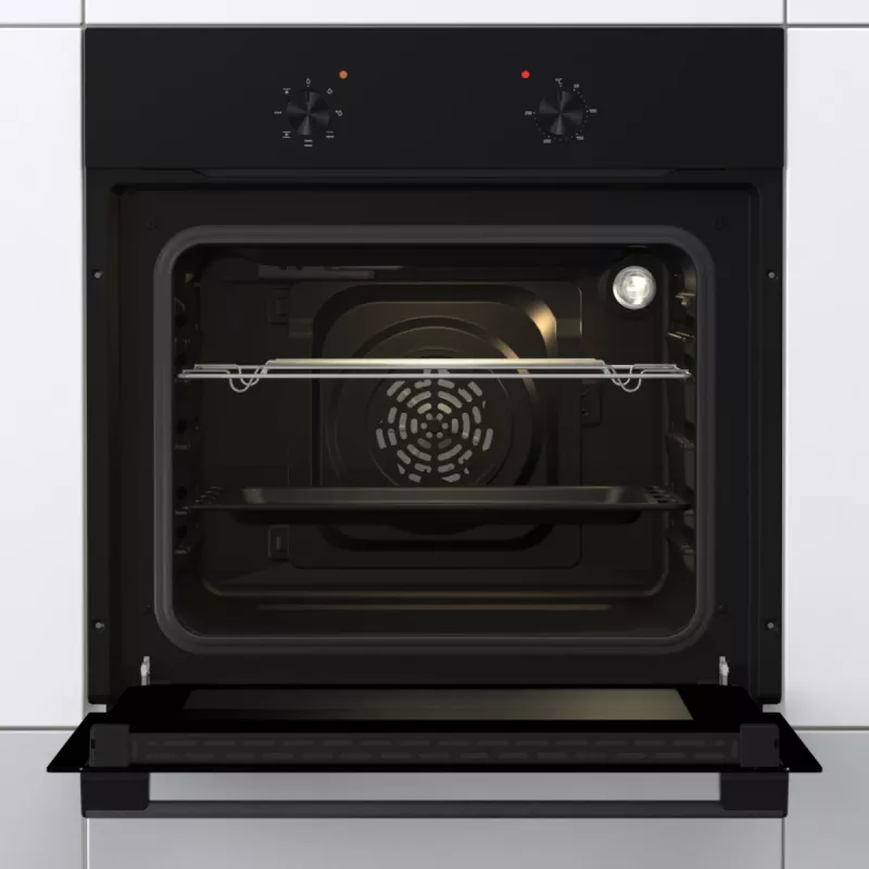 Gorenje ahi | BO6615E01B | 60 L | elektriahi | EnamelClean | vajutatavad nupud | kõrgus 59,5 cm | laius 59,5 cm | Must