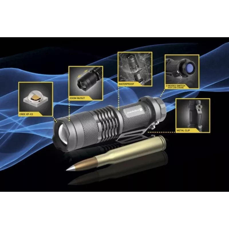 LED käsilatern everActive FL-180 Bullet CREE XP-E2 LED-iga