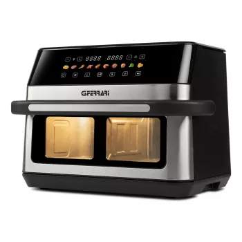 G3 Ferrari G10223 fritüür Topelt 12 L Eraldiseisev 2200 W Kuumaõhufritüür Must, roostevaba teras