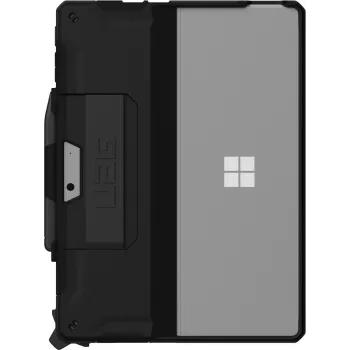 Urban Armor Gear UAG Scout Series vastupidav Surface Pro 9, 10, 11 Scout Series randmerihmaga - hulgipakend polükotis - must - tahvelarvuti tagakate - must - Microsoft Surface Pro 9, 10 jaoks