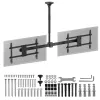 Laekinnitus MACLEAN MC-111 B kahele telerile, max koormus 2×40 kg, max VESA 600×400