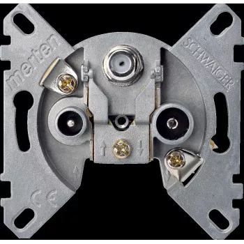 Merten Sat-Antenni Pistikupesa - 3-suunaline - DIN EN 50083-1/A1 - DIN EN 80083-2/A1 (466097)