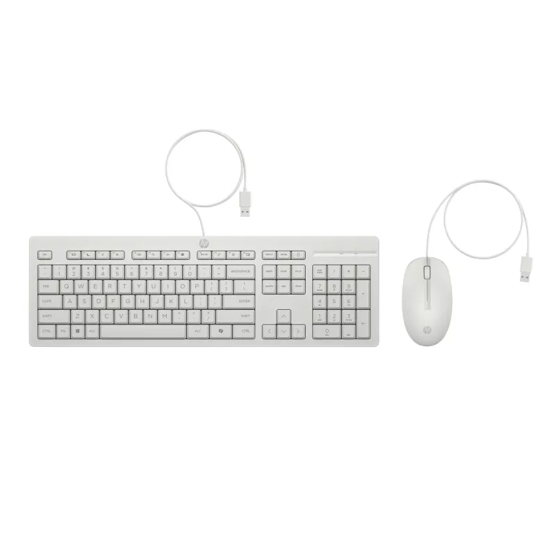 HP 225 G2 USB-juhtmega hiire ja klaviatuuri komplekt, Copilot-klahv - Cashmere Valge - EESTI