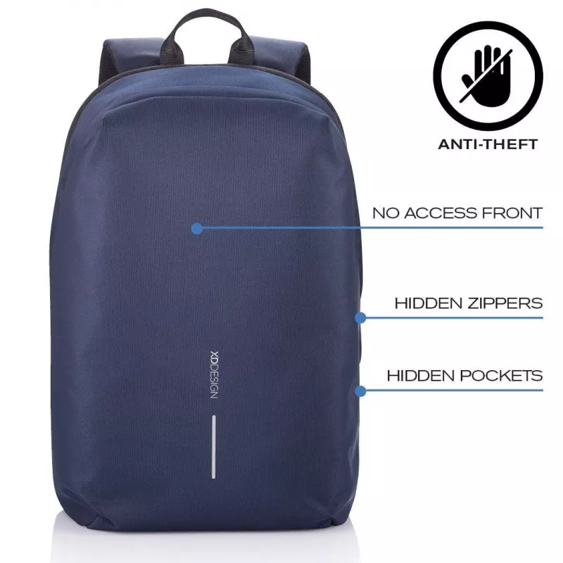 Igapäevane seljakott XDDESIGN Bobby Soft 15,6-tollise sülearvutipesaga, 16 l, tumesinine, PET