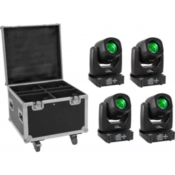 LED-valgustuskomplekt EUROLITE TMH-B90 4 tk transpordikohvri ja ratastega
