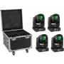 LED-valgustuskomplekt EUROLITE TMH-B90 4 tk transpordikohvri ja ratastega