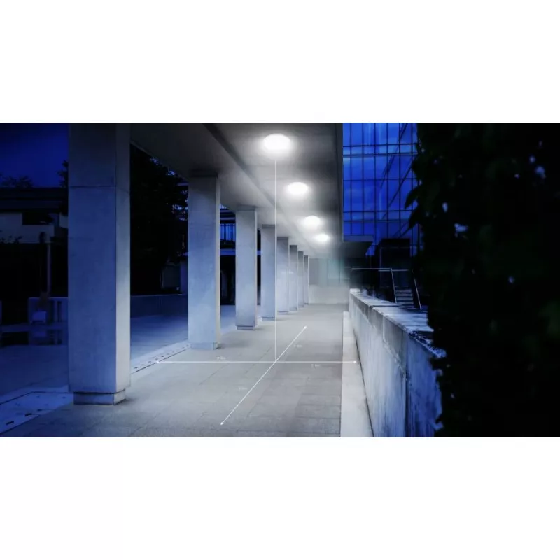 Laetuli Steinel DL Vario Quattro PRO S, ümmargune LED püsivalgus 14 W, 310×69 mm, valge, liikumisandur