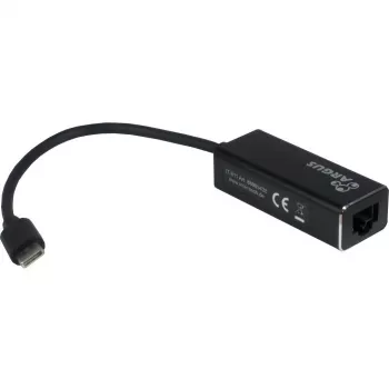 Inter-Tech Argus IT-811 - võrguadapter - USB-C - Gigabit Ethernet - must (88885438)