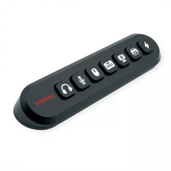 ROLINE USB 3.2 Gen 1 jaotur, 7-port, vahetatavad nupud, Type-A ühenduskaabel