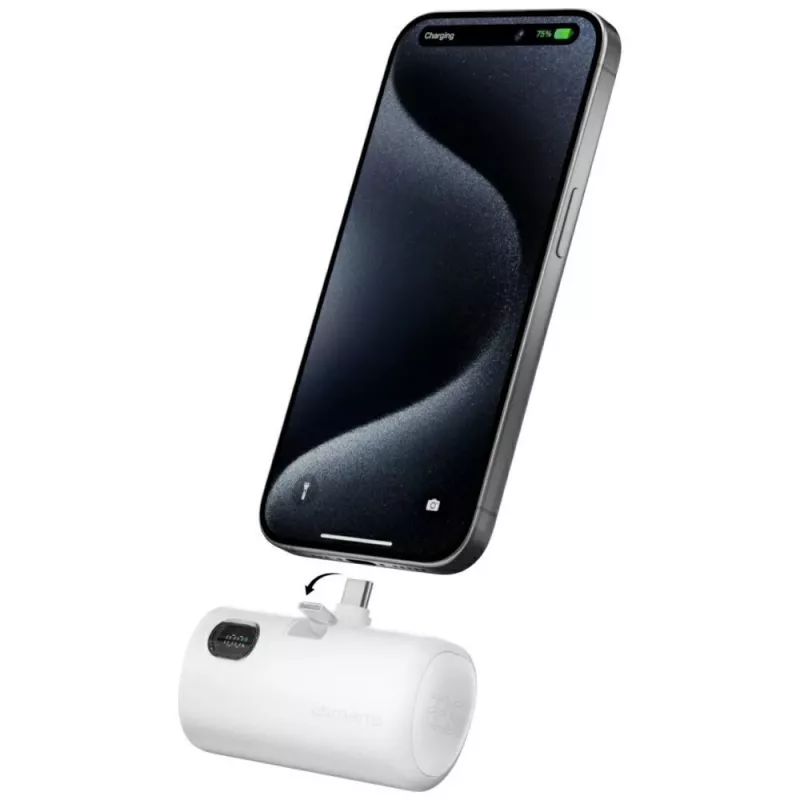 Akupank 4smarts 541657 5000 mAh Li‑Ion valge USB‑C 2 porti PD 2.0 PPS Quick Charge 3.0 3.63 V