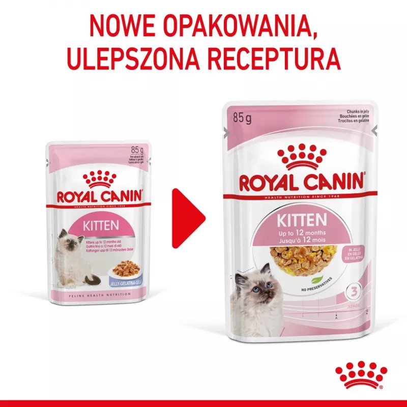 Märg kassitoit Royal Canin Kitten Gravy 85 g — linnuliha, 78% niiskust, 12% valku