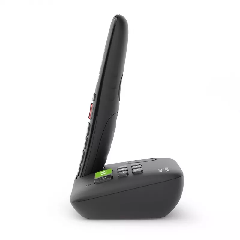 Gigaset E290A analoog-/DECT-telefon helistaja ID-ga must