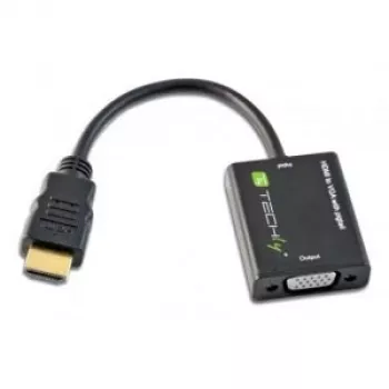 Techly IDATA-HDMI-VGA2 videokaabli adapter VGA (D-Sub) Must