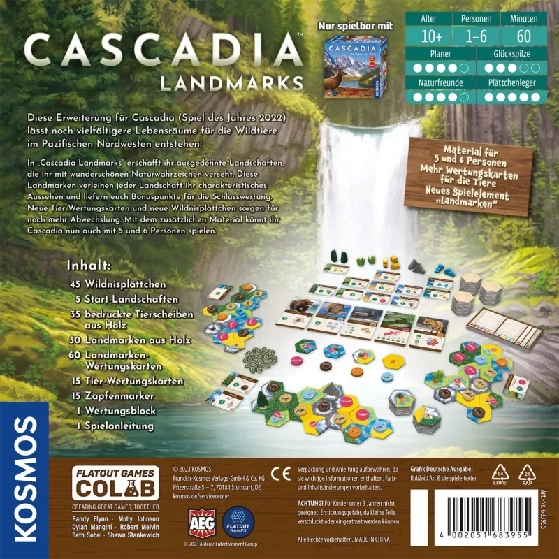 Kosmos Cascadia Landmarks 60 min Lauamäng Perekond