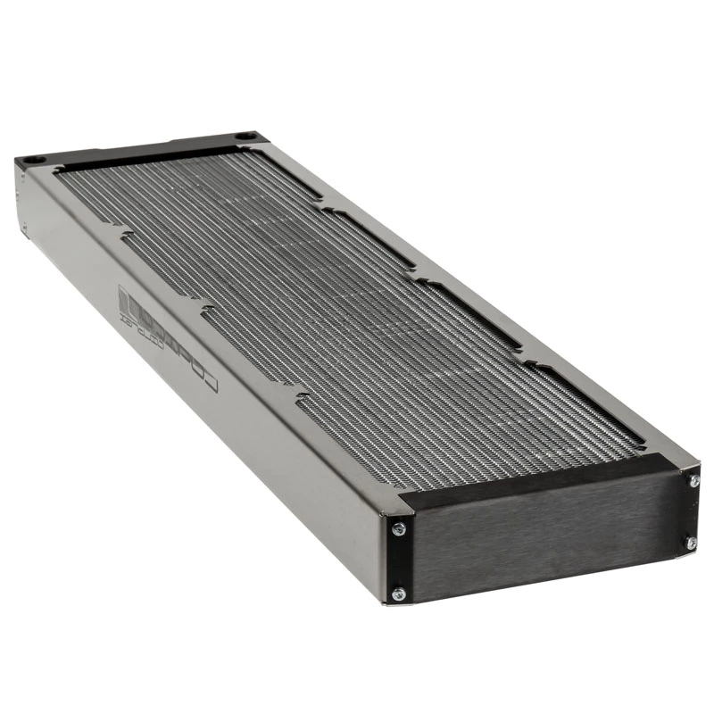 Radiaator Aqua-Computer airplex radical 2/480 — Alumiinium/Vask/Roostevaba teras, 520×140×40 mm