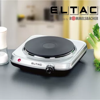 Hot Plate Rommelsbacher ELTAC EK 18 — single-burner, 1500 W, silver metallic