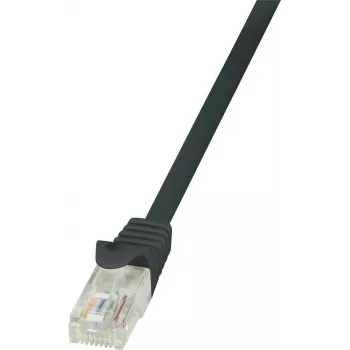 LogiLink CP1083U RJ45 võrgukaabel, patch-kaabel CAT 5e U/UTP 7,50 m must lukustusega 1