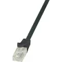 LogiLink CP1083U RJ45 võrgukaabel, patch-kaabel CAT 5e U/UTP 7,50 m must lukustusega 1