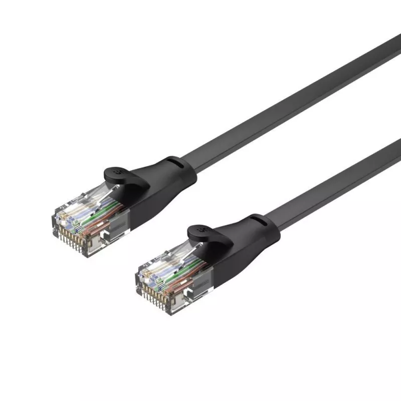 Unitek Etherneti kaabel Cat6 UTP RJ45 5 m, must, täisjuht, 250 MHz, kullatud kontaktidega