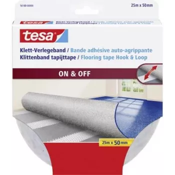Takjakinnitusteip Tesa 56188 — 25 m pikk, 50 mm lai, taaskasutatav kinnitusteip