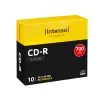 Intenso - 10 x CD-R - 700MB (80 Min) 40x - Slim Jewel Case - Salvestuskandja (1001622)
