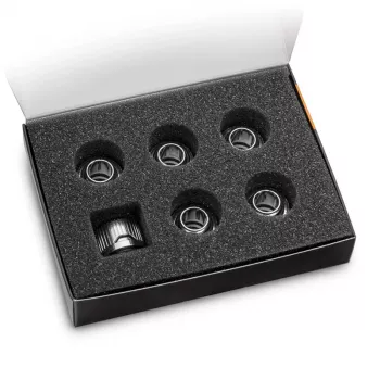 EK Water Blocks EK-Quantum Torque 6-Pack HDC 12 pöördemomendi võti otsiliitmik Hõbedane 1/4 6 tk