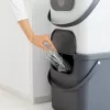 Rotho Albula ristkülikukujuline plastikust jäätmemahuti 40 L, antratsiit, tehnopolümeer, 400×358×340 mm