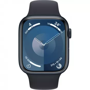 APPLE Watch Series 9 GPS + Cellular 45mm Midnighter alumiiniumkorpus Midnighter spordirihmaga - M/L (MRMD3QF/A)