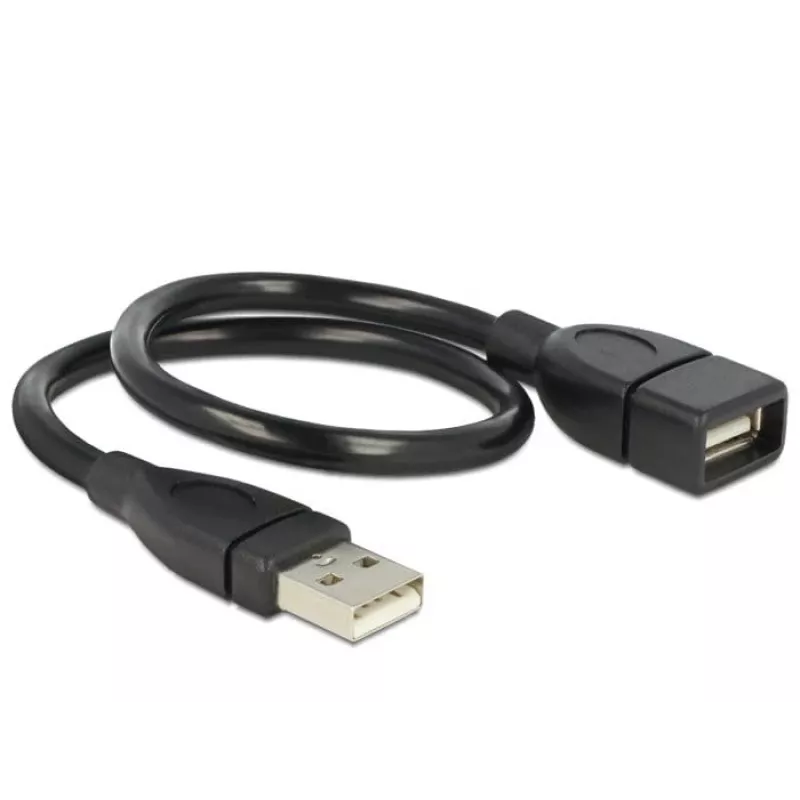 USB-kaabel DeLOCK 35cm USB 2.0 83498 Must