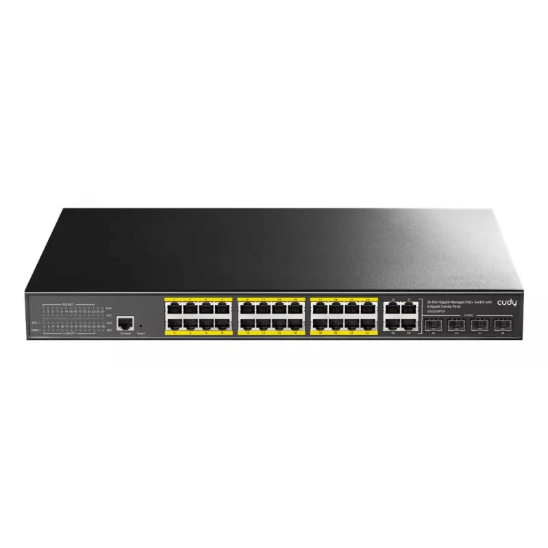 Hallatav kommutaator Cudy GS2028PS4 L2 Gigabit Ethernet 24 porti PoE
