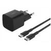 AC Indoor Charger Belkin BoostCharge 25W USB-C PD/PPS, 1 m kaabel, Must — mängukonsoolidele, nutitelefonidele, tahvelarvutitele
