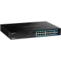 TRENDnet TPE-TG182 - Switch - 16 x 10/100/1000 (PoE+) + 2 x SFP - riiulile paigaldatav - PoE+ (240 W)