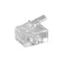 Microconnect KON501-10R juhtmepistik RJ-11 6P4C läbipaistev