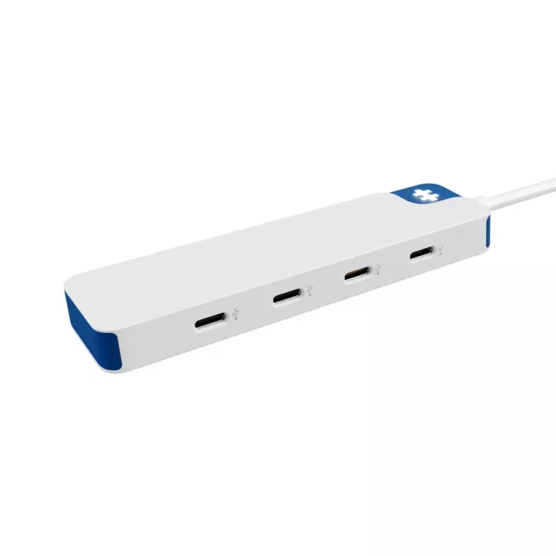 Hyper HyperDrive Flex 4 pordiga USB-C jaotur, valge/sinine | HD5201BUGL
