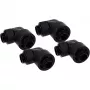 Eiszapfen 16/10mm kruviliitmik 90° pööratav G1/4, must ühendus, pehmetele voolikutele (PVC, silikoon, neopreen)