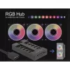 Delock - RGB LED valgusjaotur - 10 porti - Must (64128)
