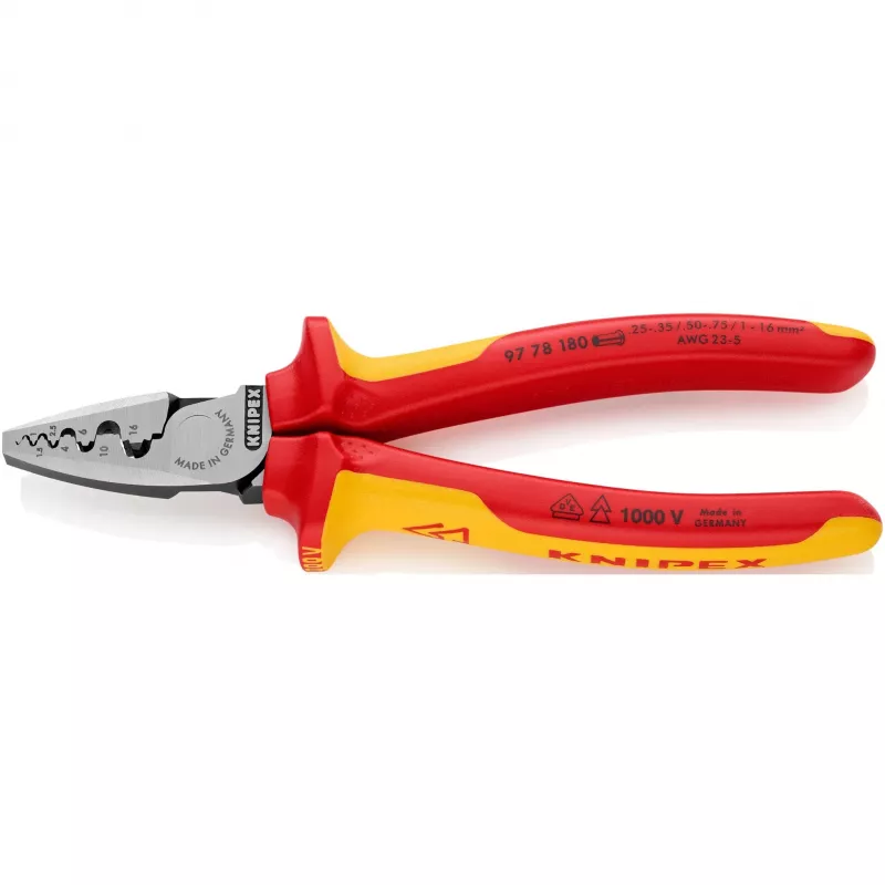 Kaablikrimpsude kombineeritud tööriist Knipex 97 78 180