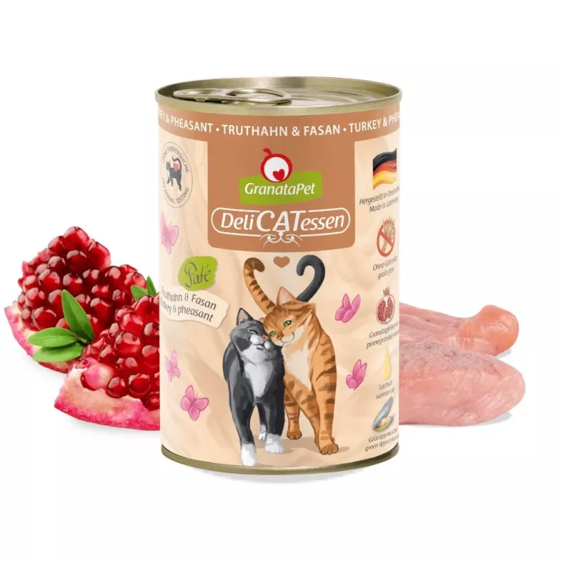 Granatapet DeliCatessen Turkey & Pheasant – märg kassitoit 400 g