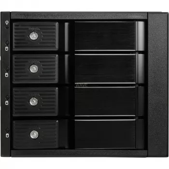 SilverStone SST-FS304-12G väline 3,5-tolline korpus, 4 pesa - must