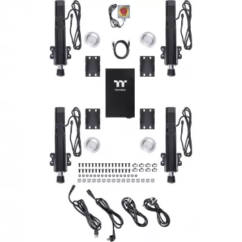 GM5 3DOF Motion System GSC-GM5-MSASBB-22, must alus, GR500 Racing Sim Rig ja GF500 Flight Rig jaoks