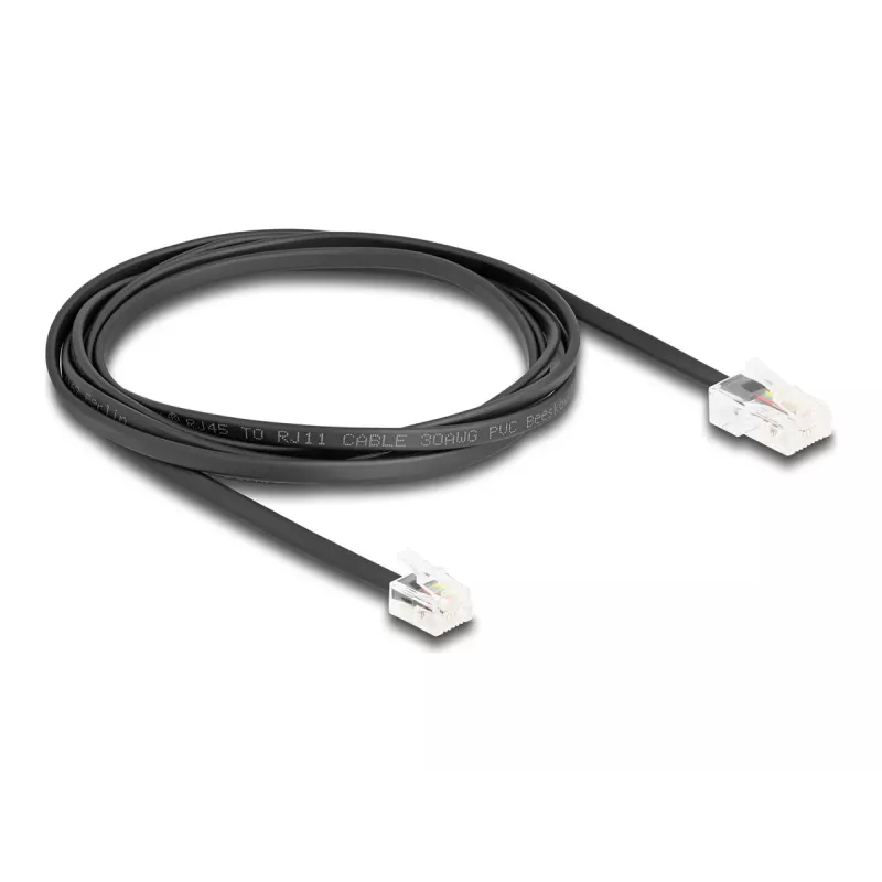 Telefonikaabel DeLOCK 88036 RJ45 RJ11-le 2m Must