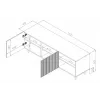 Cama RTV-kapp PAFOS 150x42x52 valge matt